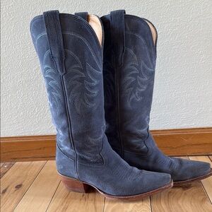 Tecovas The Annie Boot in Blue Suede